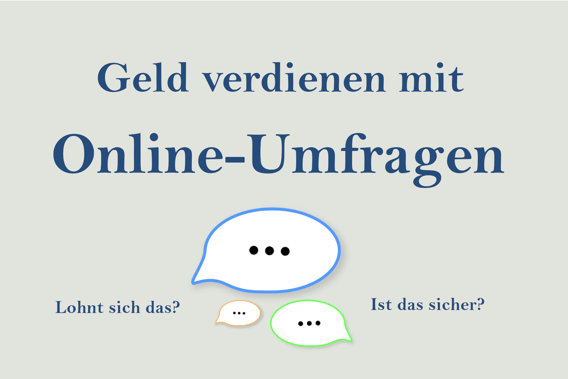 Mehr über den Artikel erfahren Geld verdienen mit Online-Umfragen